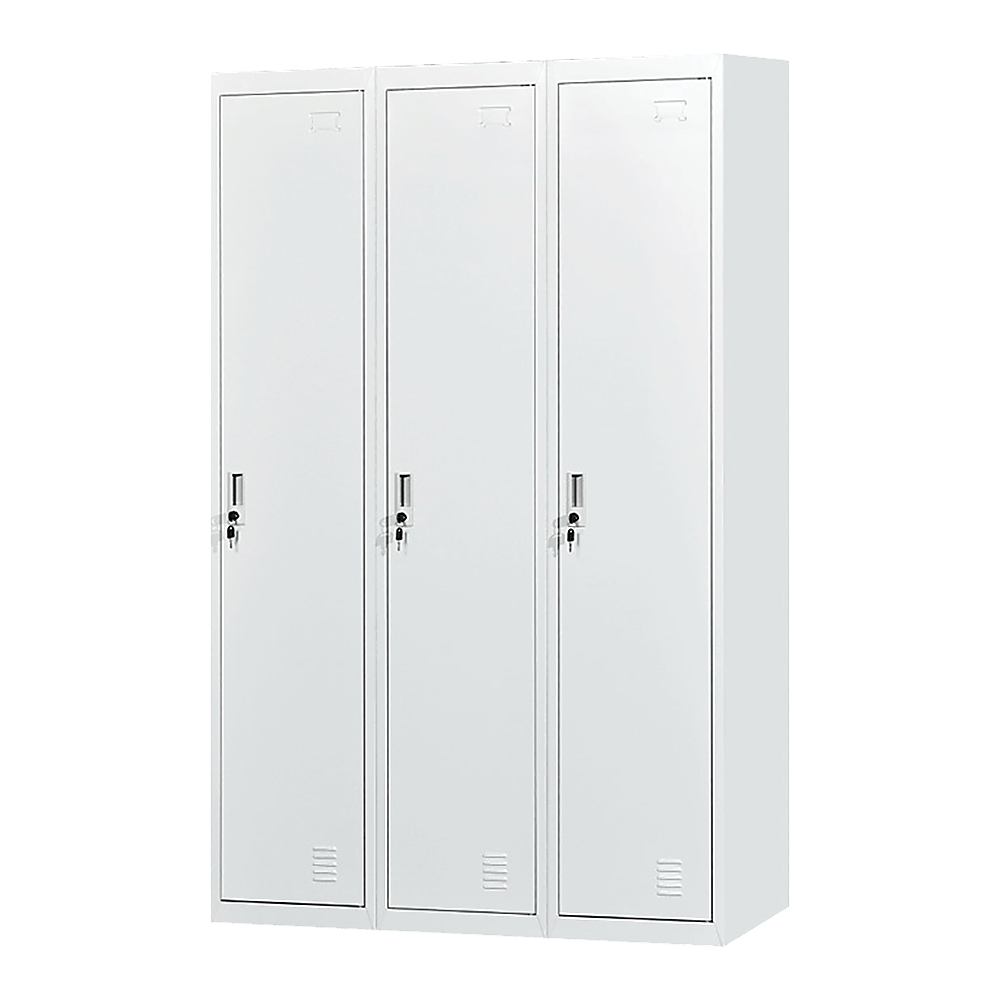 Three-Door Side by Side Office Gym Shed Storage Locker