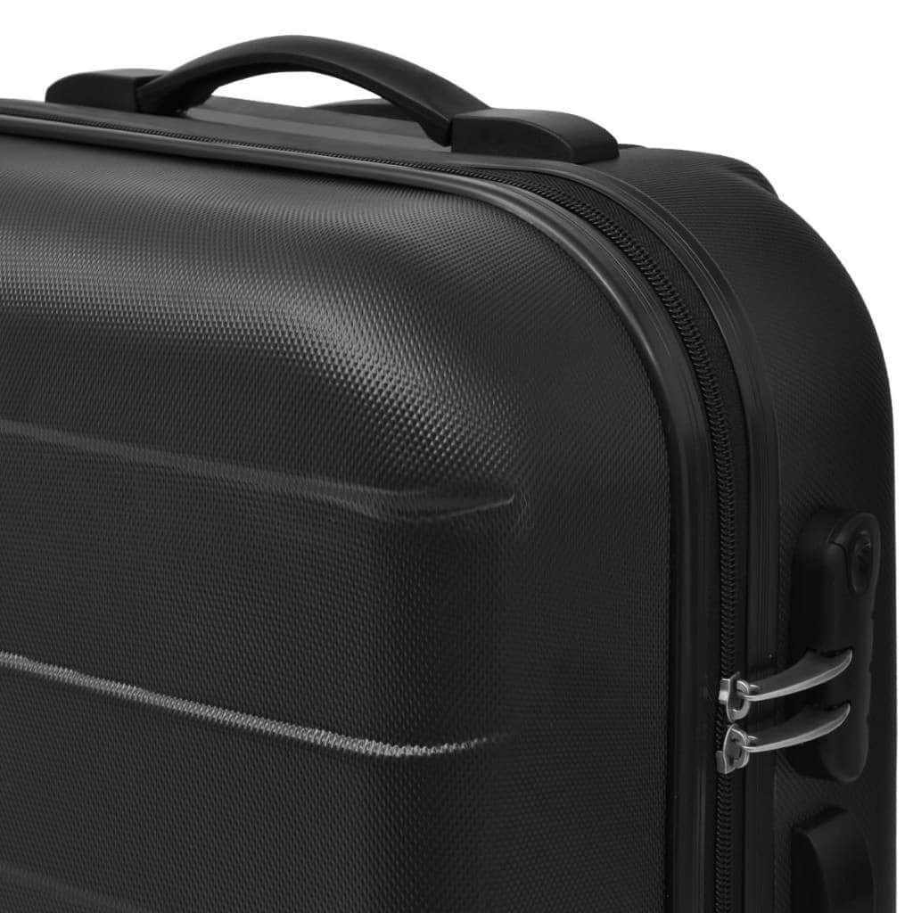 Three Piece Hardcase Trolley Set Black