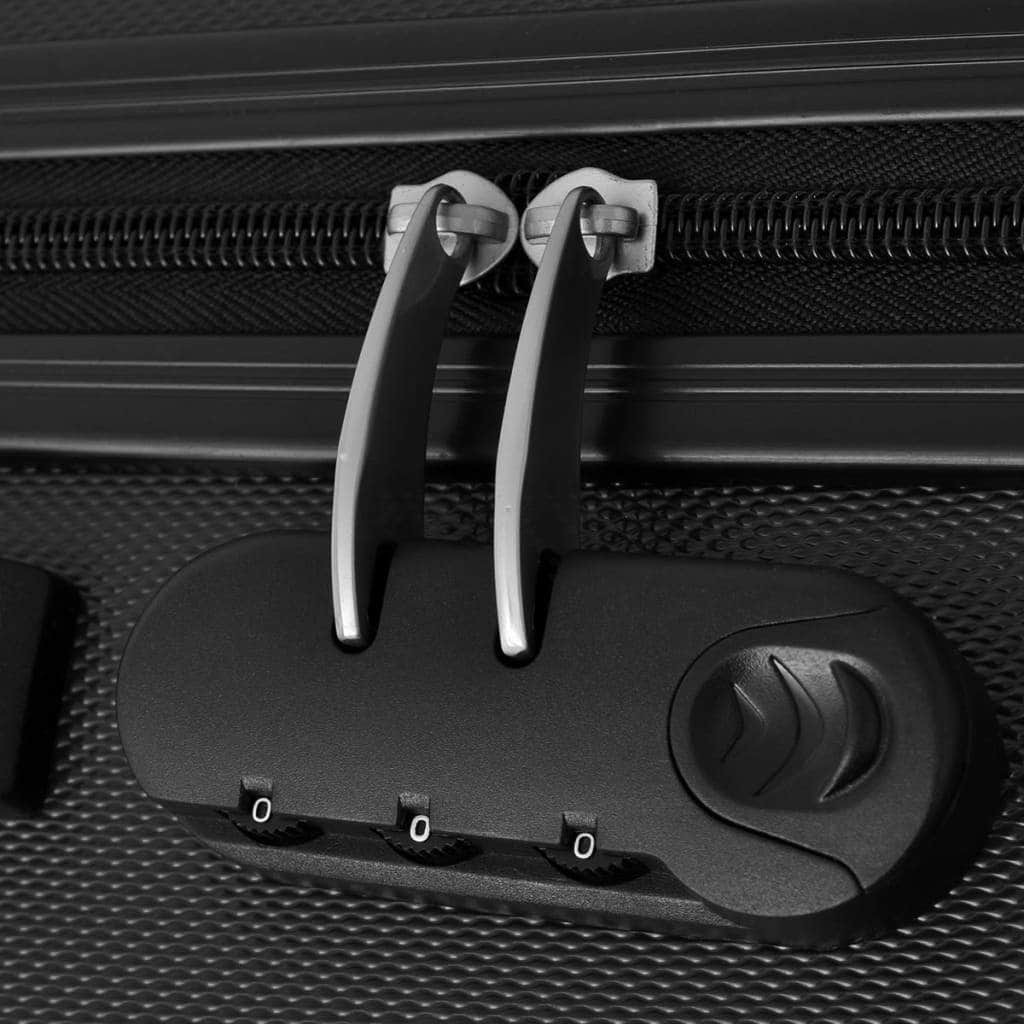 Three Piece Hardcase Trolley Set Black