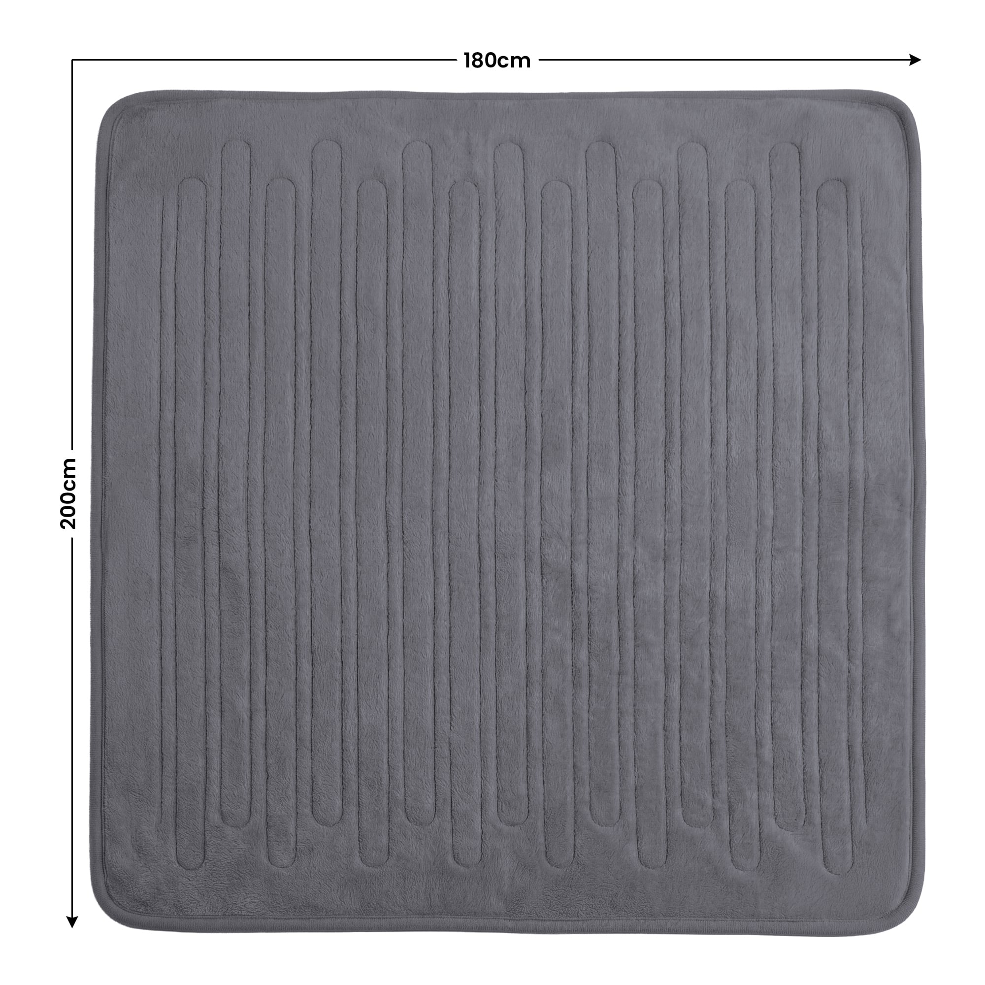 Electric Heated Blanket Throw 200x180cm 10 Settings | Simpledeals