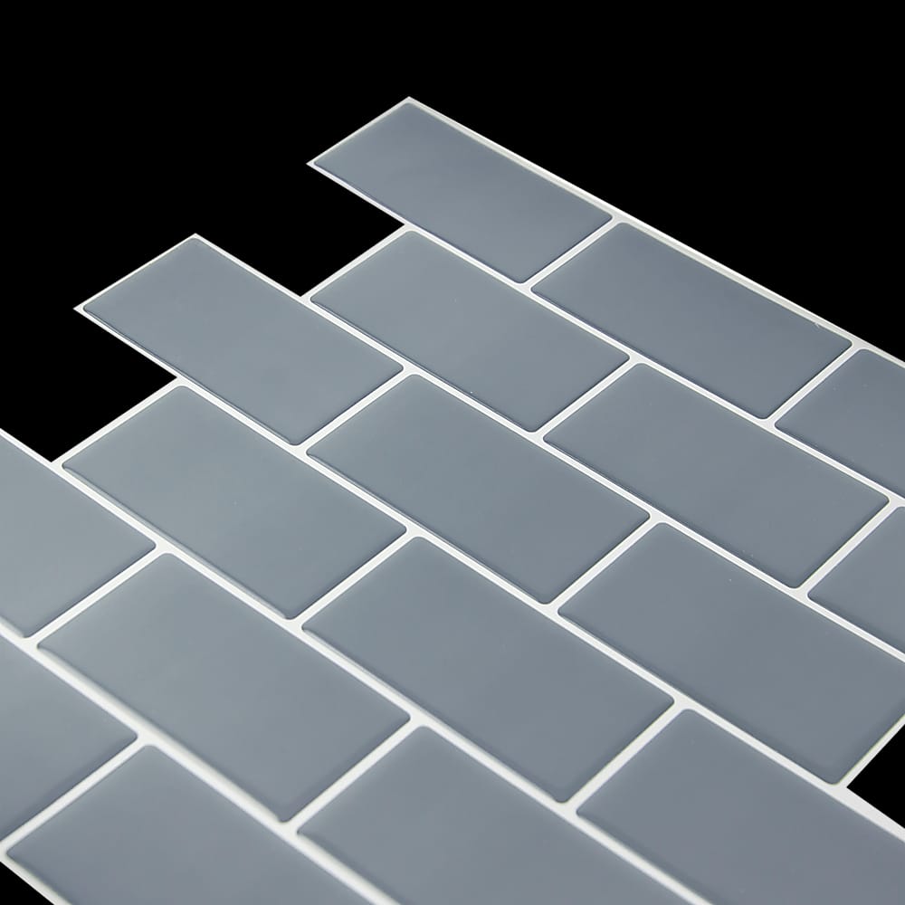 Tiles 3D Peel And Stick Wall Tile Dark Grey 10 Sheets