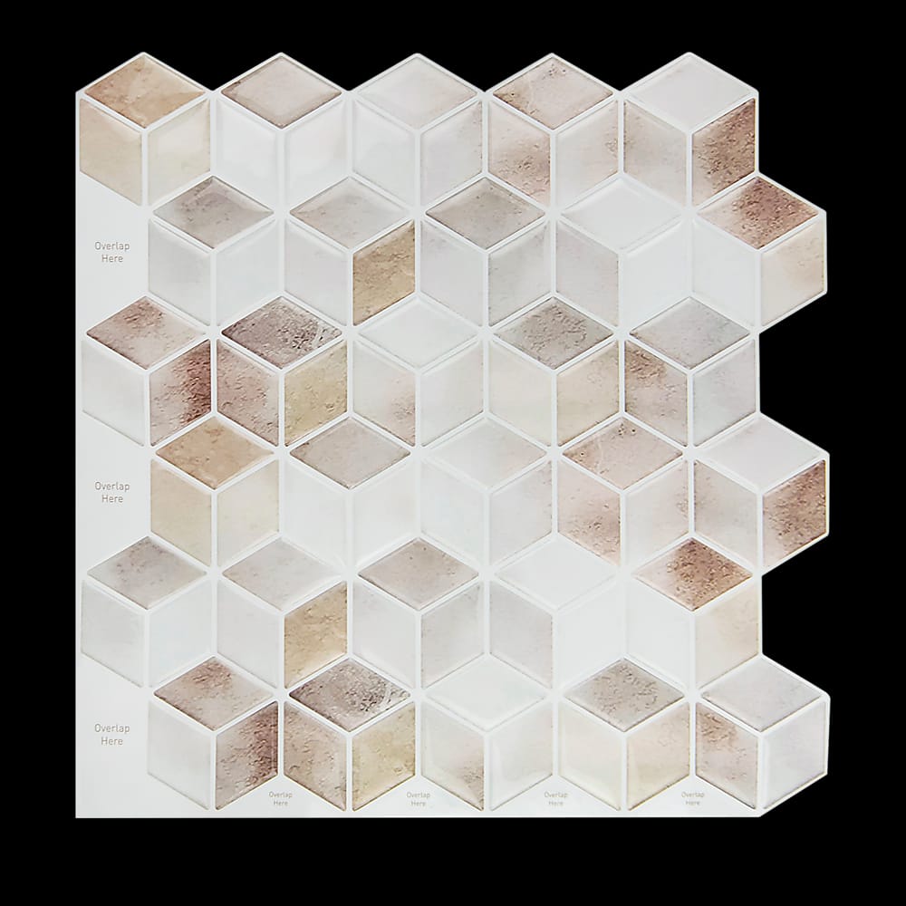 Tiles 3D Peel And Stick Wall Tile Shell Mosaic 10 Sheets