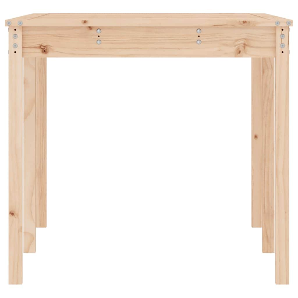 Timber Haven: Solid Pine Wood Garden Table for Natural Outdoor Charm