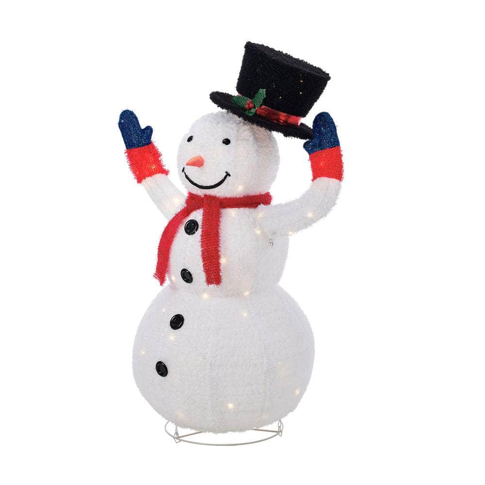 Tinseltown 3D Christmas Snowman Light LED 127cm Xmas Festive Display