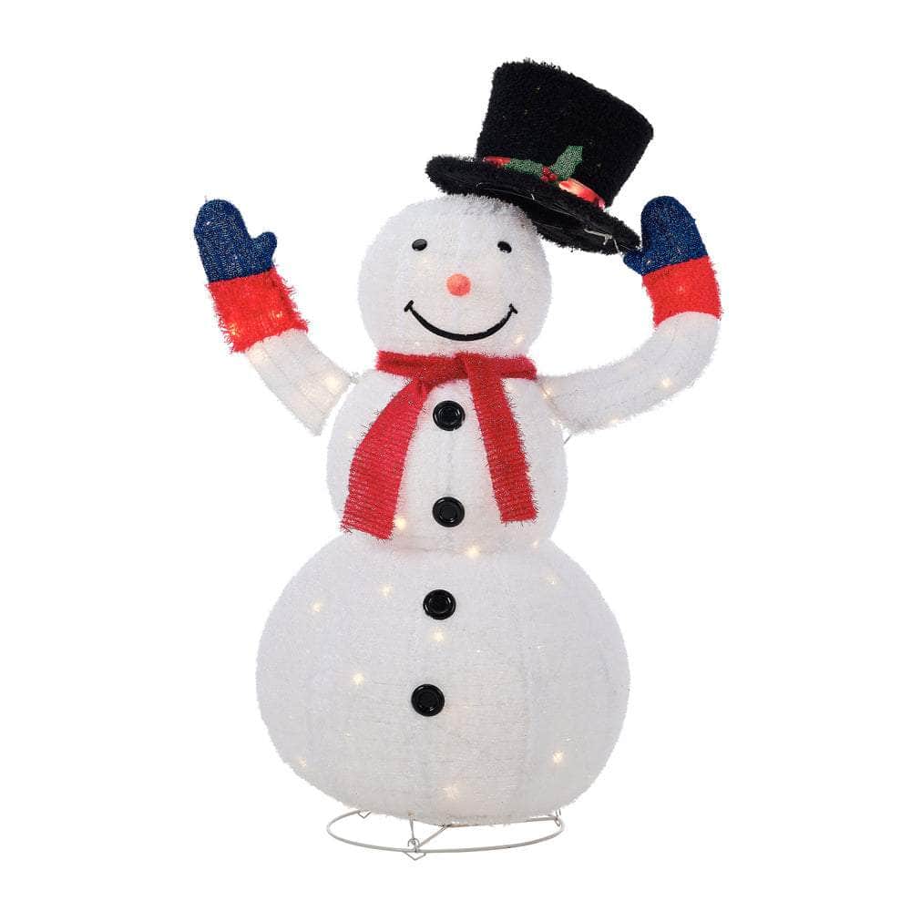 Tinseltown 3D Christmas Snowman Light LED 127cm Xmas Festive Display