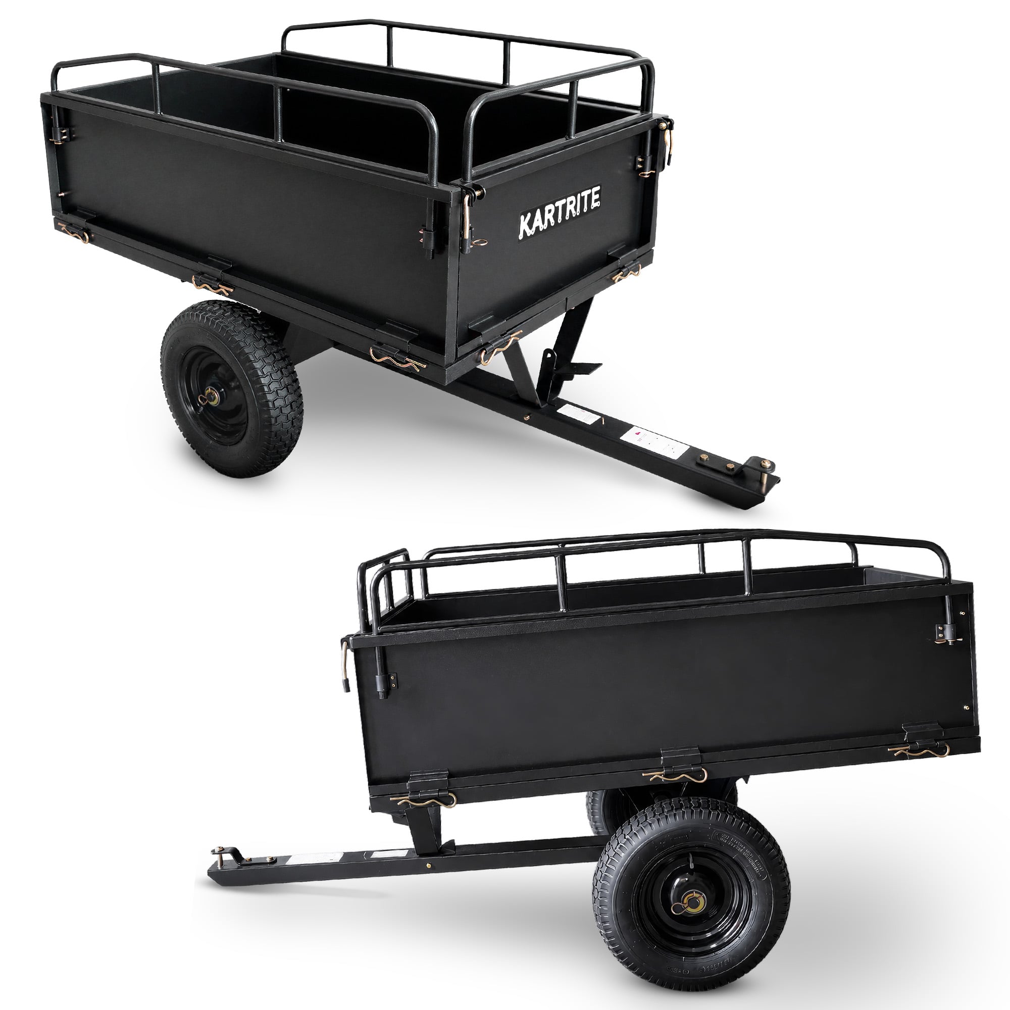 Heavy Duty Steel Dump Cart 168x83x92cm