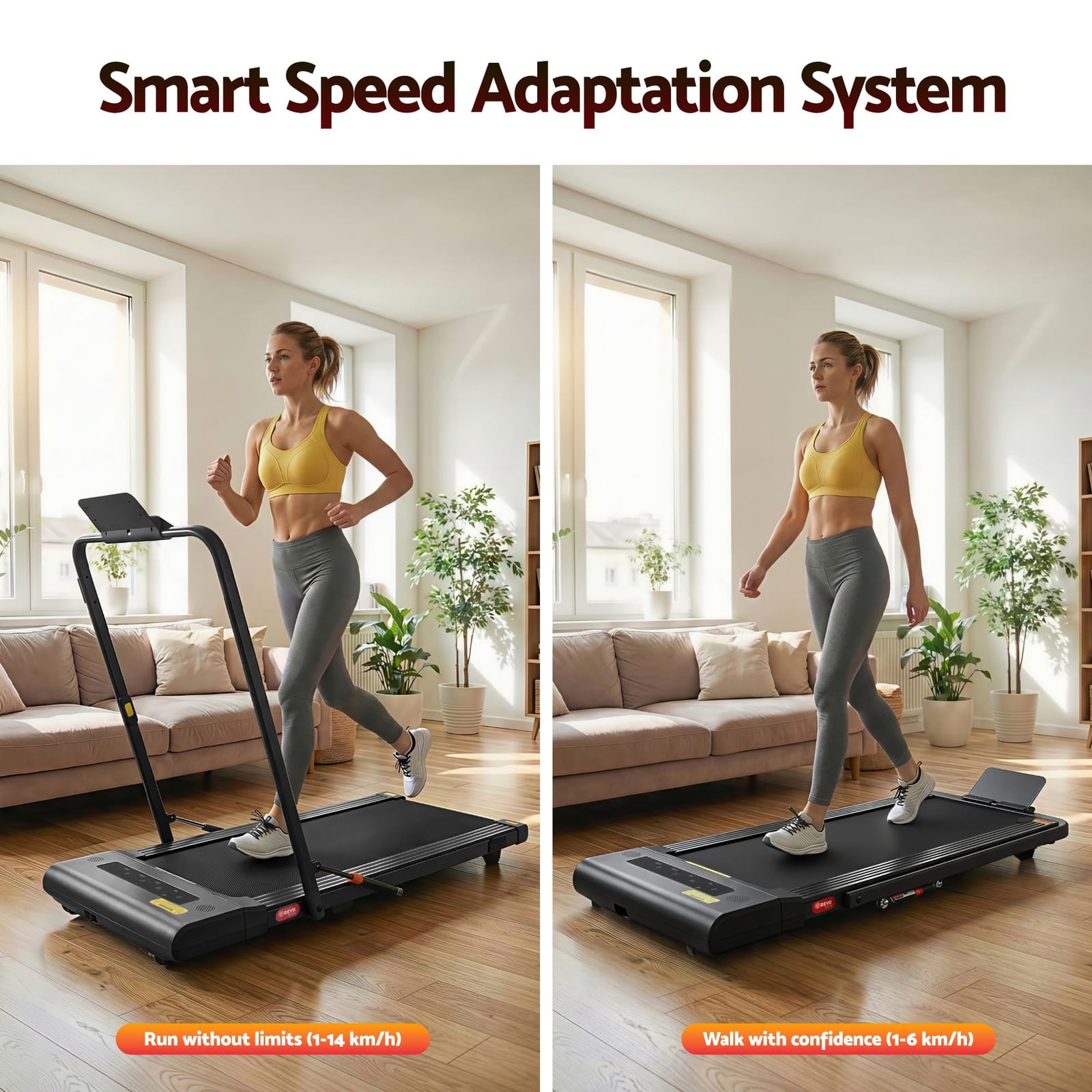 Electric Walking Pad Treadmill Under Desk 400mm