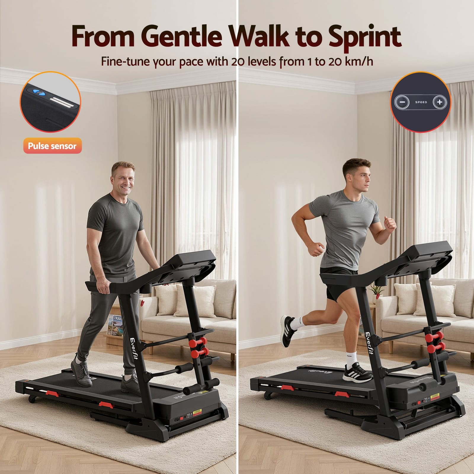 Modern Electric Treadmill with Sit-Up Bar - Treadmills - photo 14