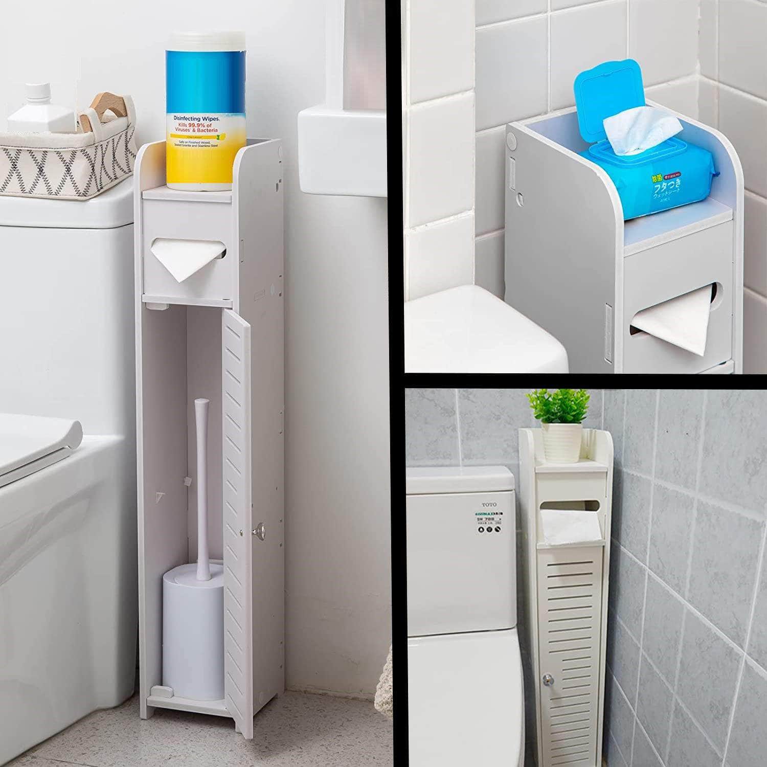 Toilet Paper Roll Holder for Bathroom White, 80 cm