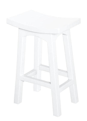 Tokyo Timber Kitchen Counter Stool (White)