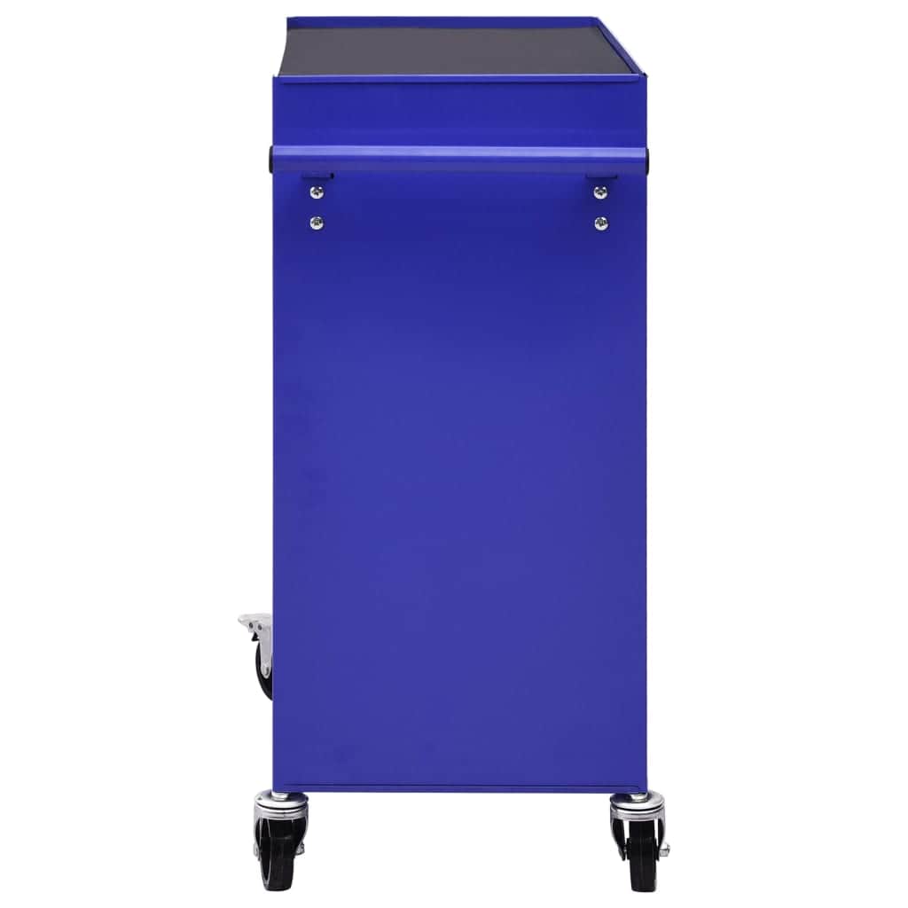 Tool Trolley with 4 Drawers Blue