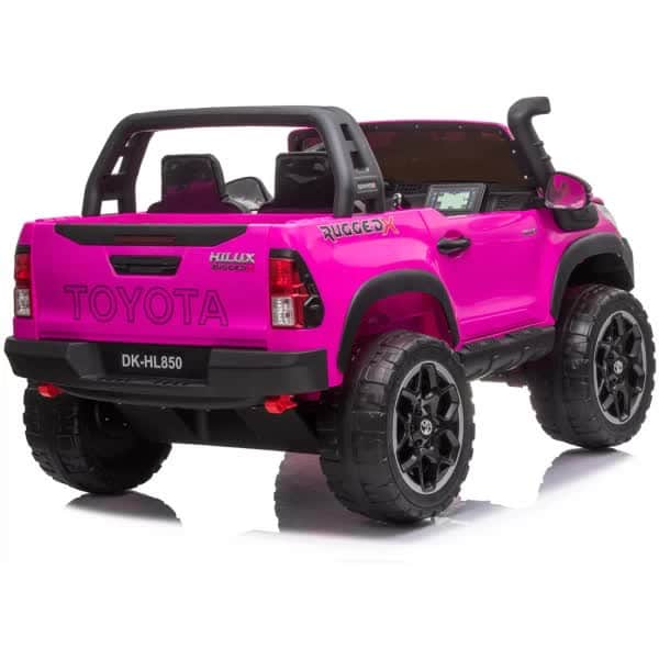Toyota Hilux Kids Ride On Car 24V 800W 4 X 4 Ute Pink Gas Lift