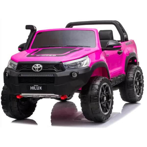 Toyota Hilux Kids Ride On Car 24V 800W 4 X 4 Ute Pink Gas Lift