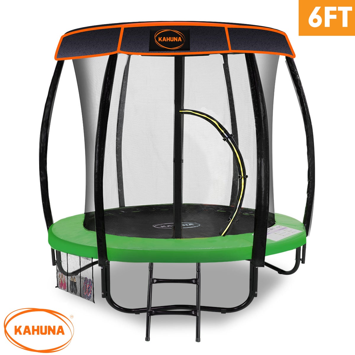 Trampoline 6ft Green With Roof 1x6cm