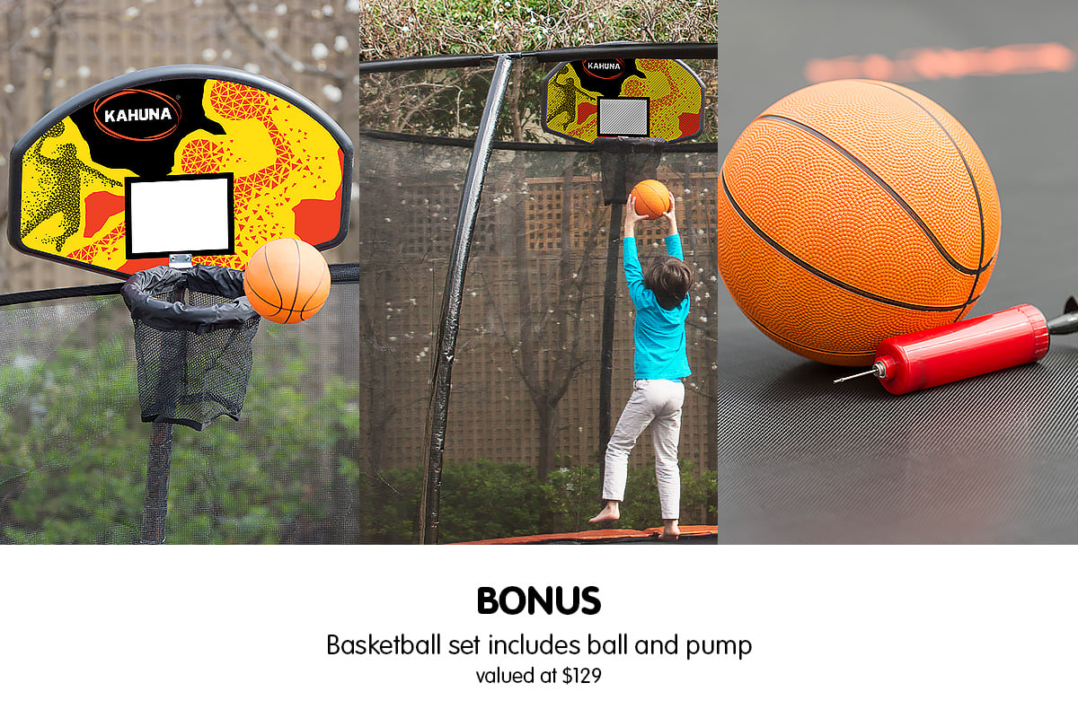 Trampoline Basketball Set Blue 1x16cm