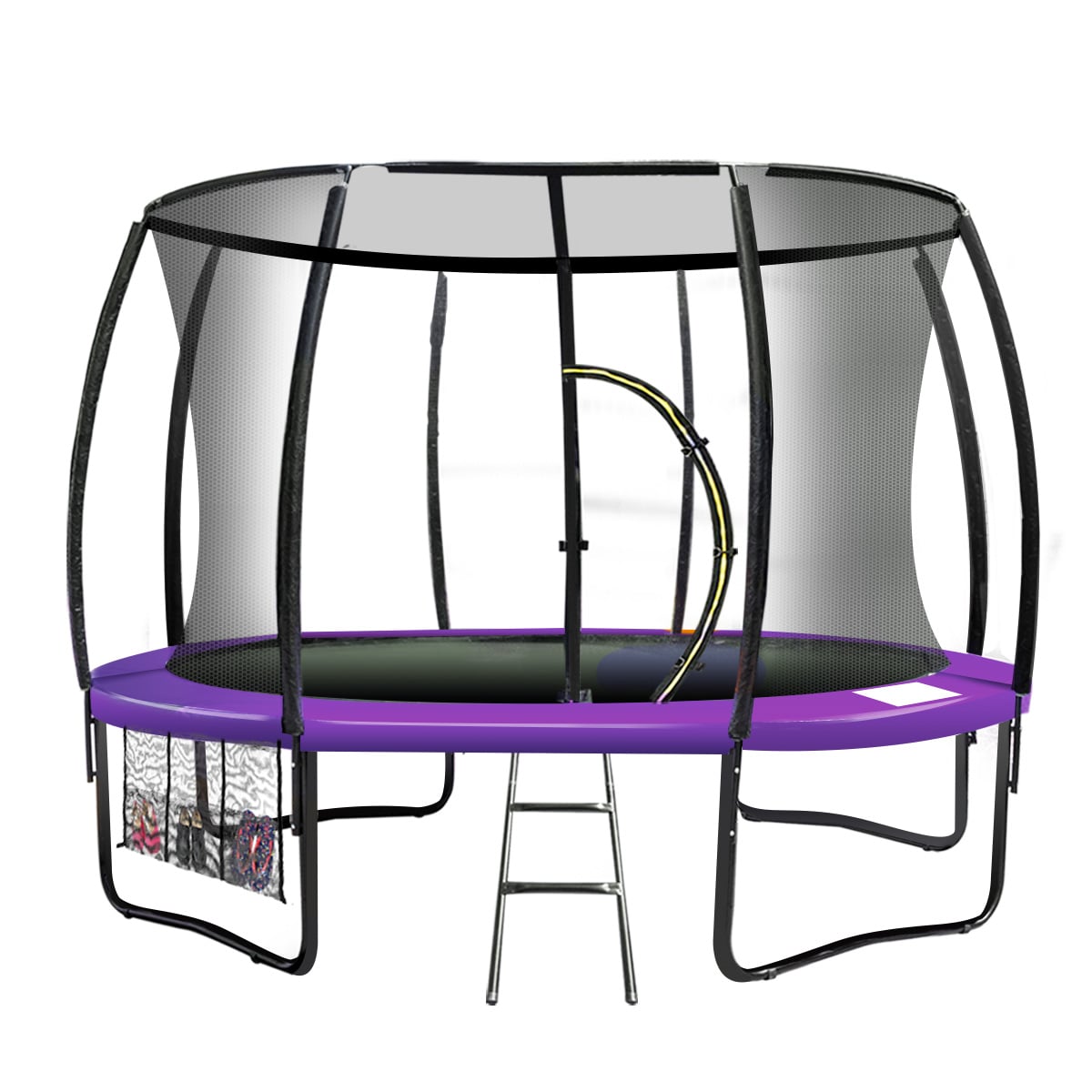 Purple trampoline 1x14cm, rear view