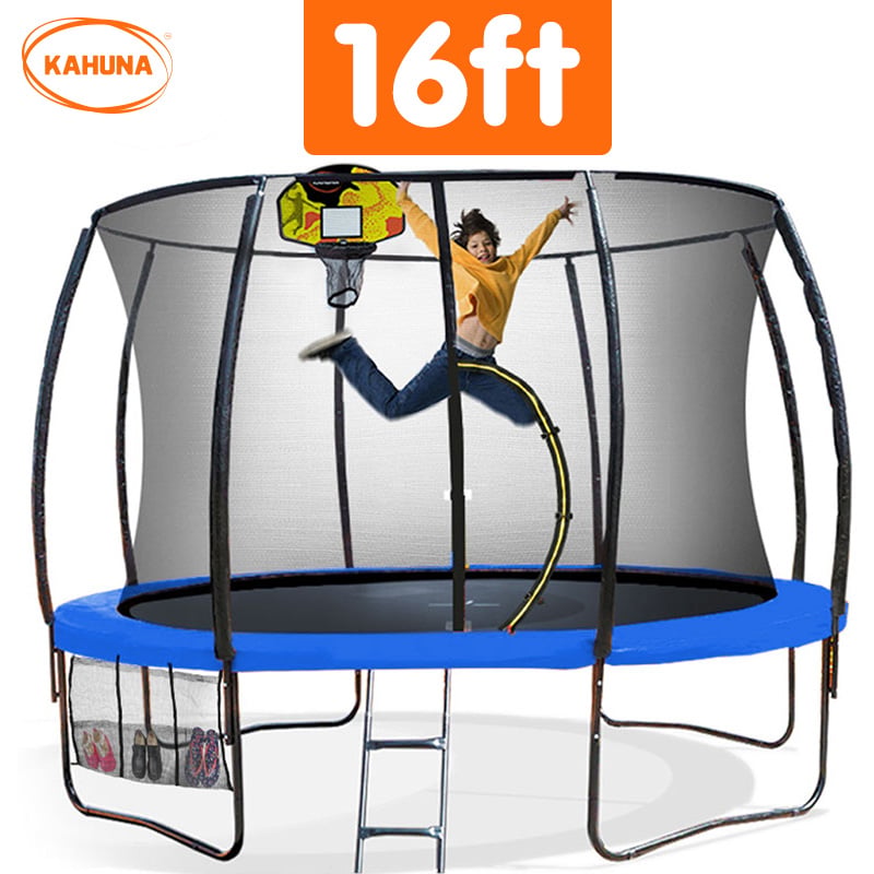Trampoline Basketball Set Blue 1x16cm