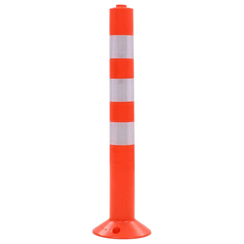 Traffic Control Bollards 5 pcs Plastic 75 cm
