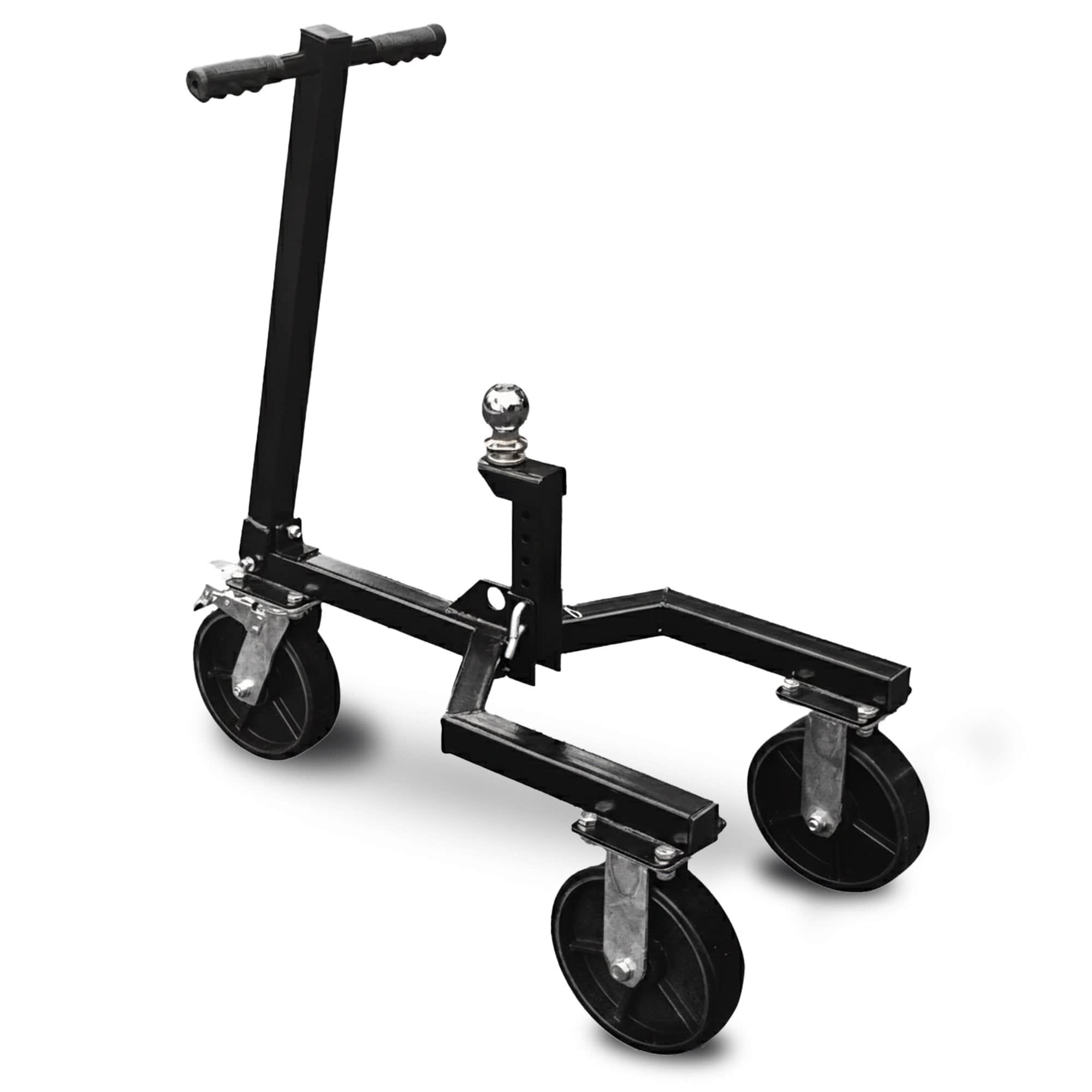Trailer Dolly Adjustable 2in Hitch Ball 1500kg Tongue Weight Capacity 8in Swivel Whe - 1500Kg - photo 9