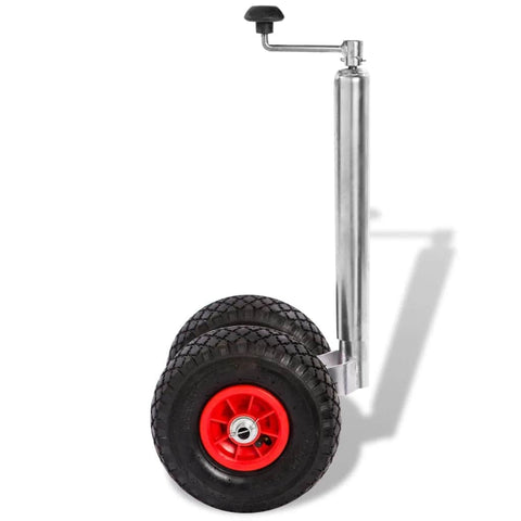 Trailer Jockey Wheel with 2 Pneumatic Tyres 200 kg