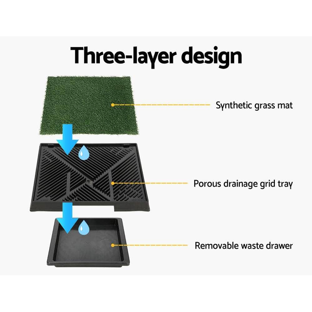 Training Pad Portable Dog Potty with Grass Mat