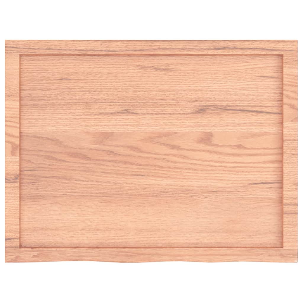 Worktops - Tranquility - Light Brown Treated Solid Wood Bathroom Countertop