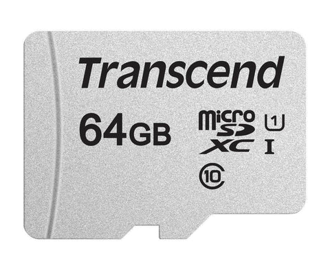 Transcend Ts64 Gusd300 S 64 Gb Uhs-I U1 Micro Sd W/o Adapter  (micro Sdhc I, C10, U1)