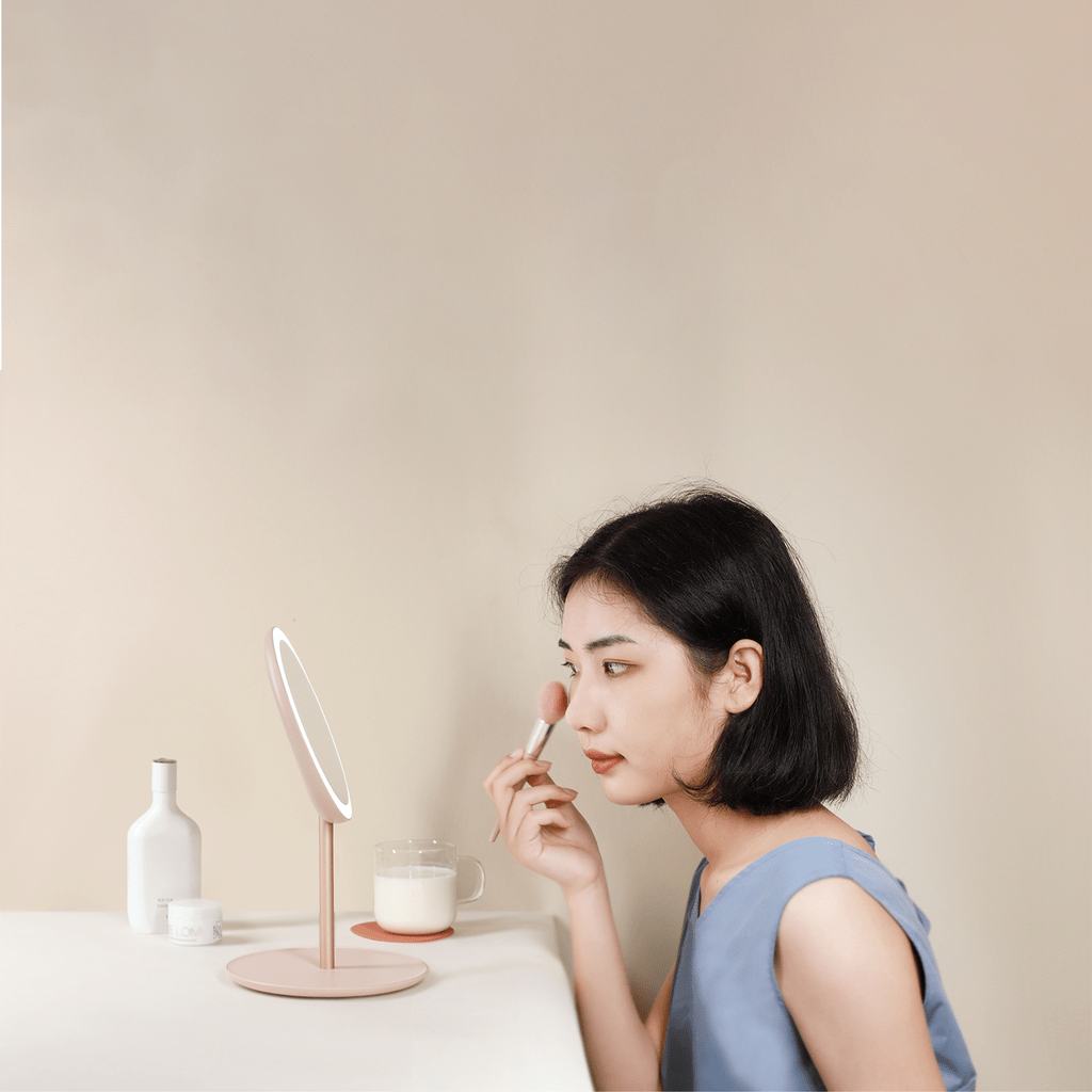 Travel Makeup Mirror Pink HM-MR-101-MUID