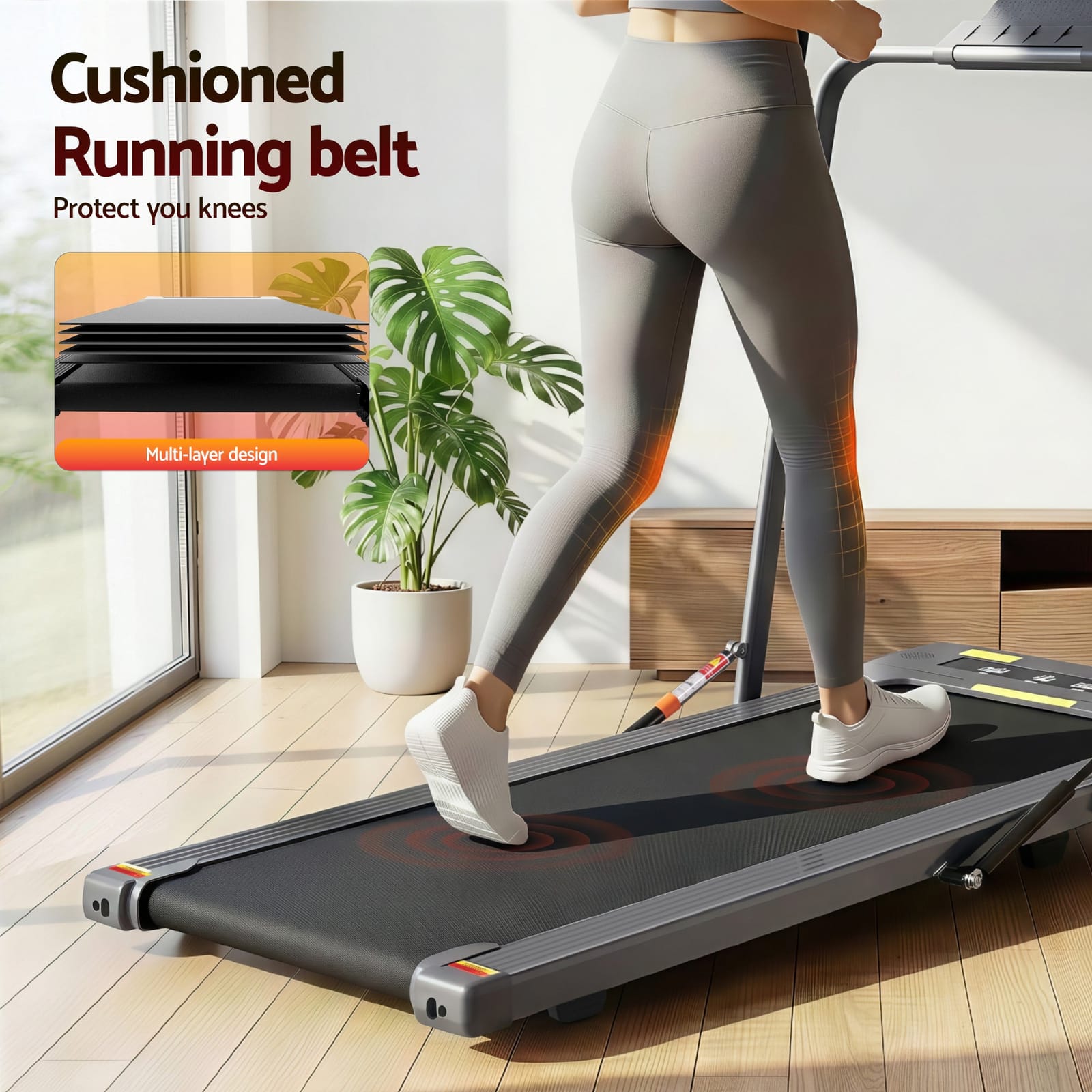 Electric Walking Pad Treadmill Under Desk 400mm