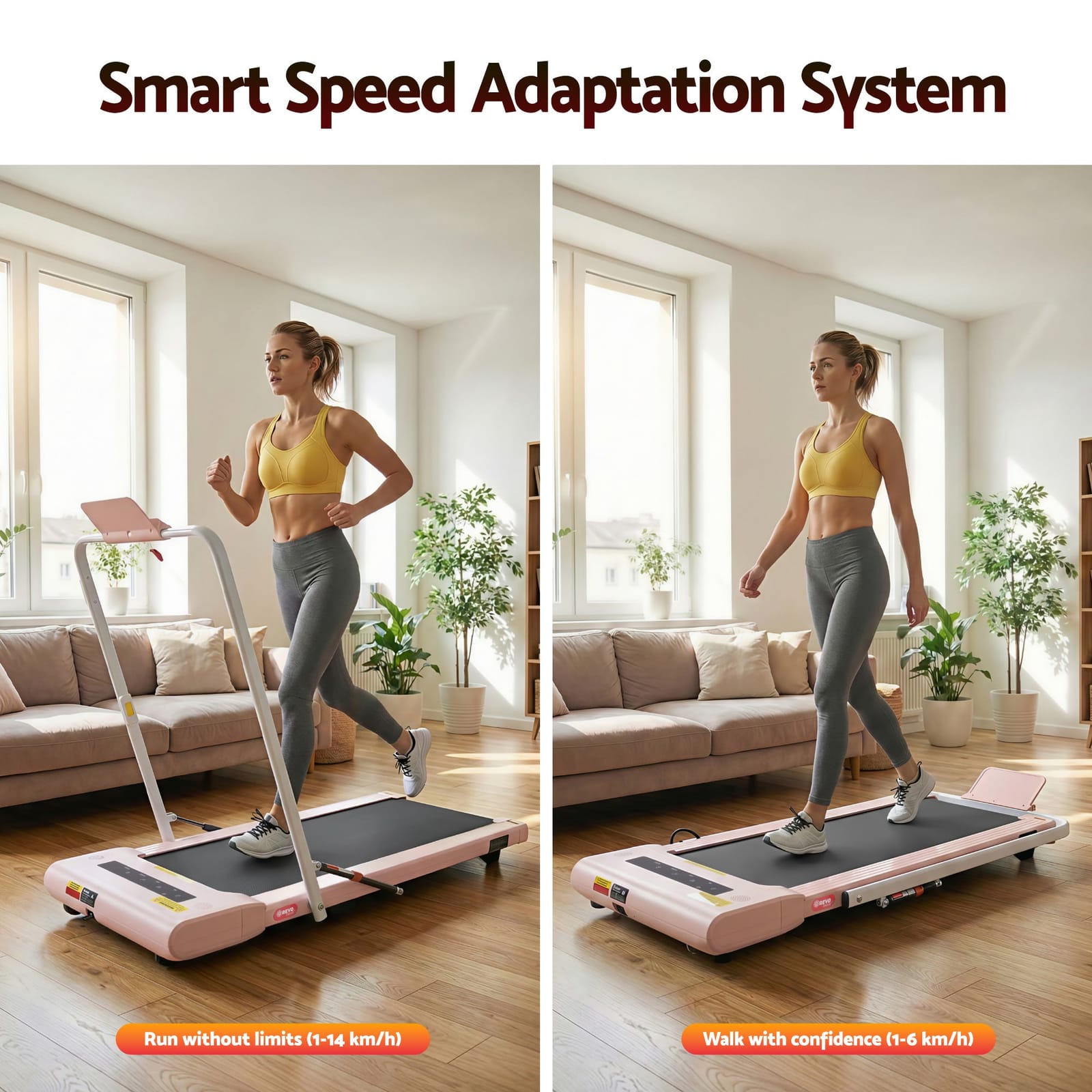 Electric Walking Pad Treadmill Under Desk 400mm