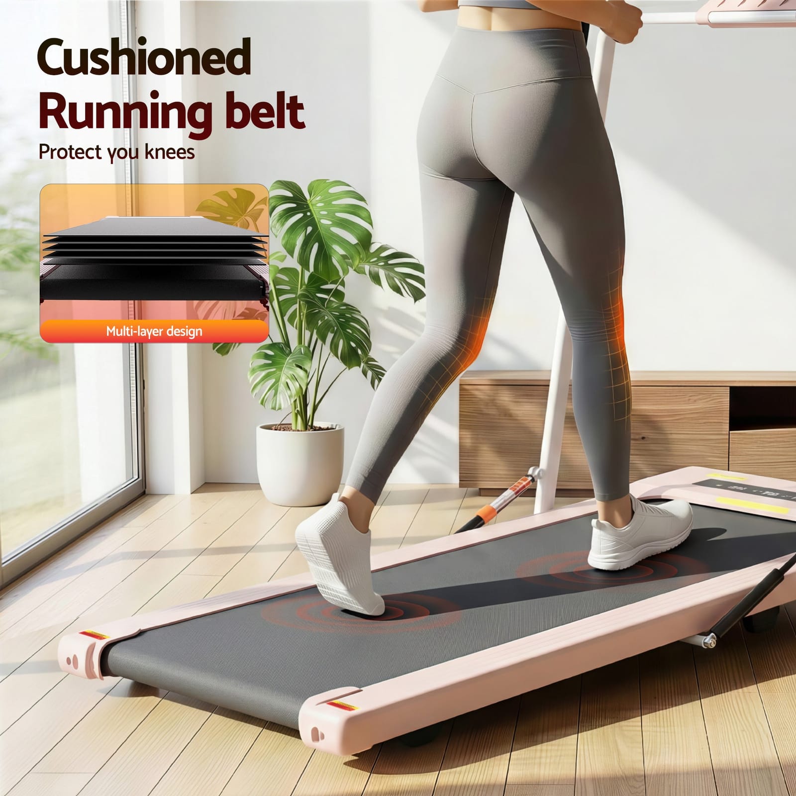 Electric Walking Pad Treadmill Under Desk 400mm