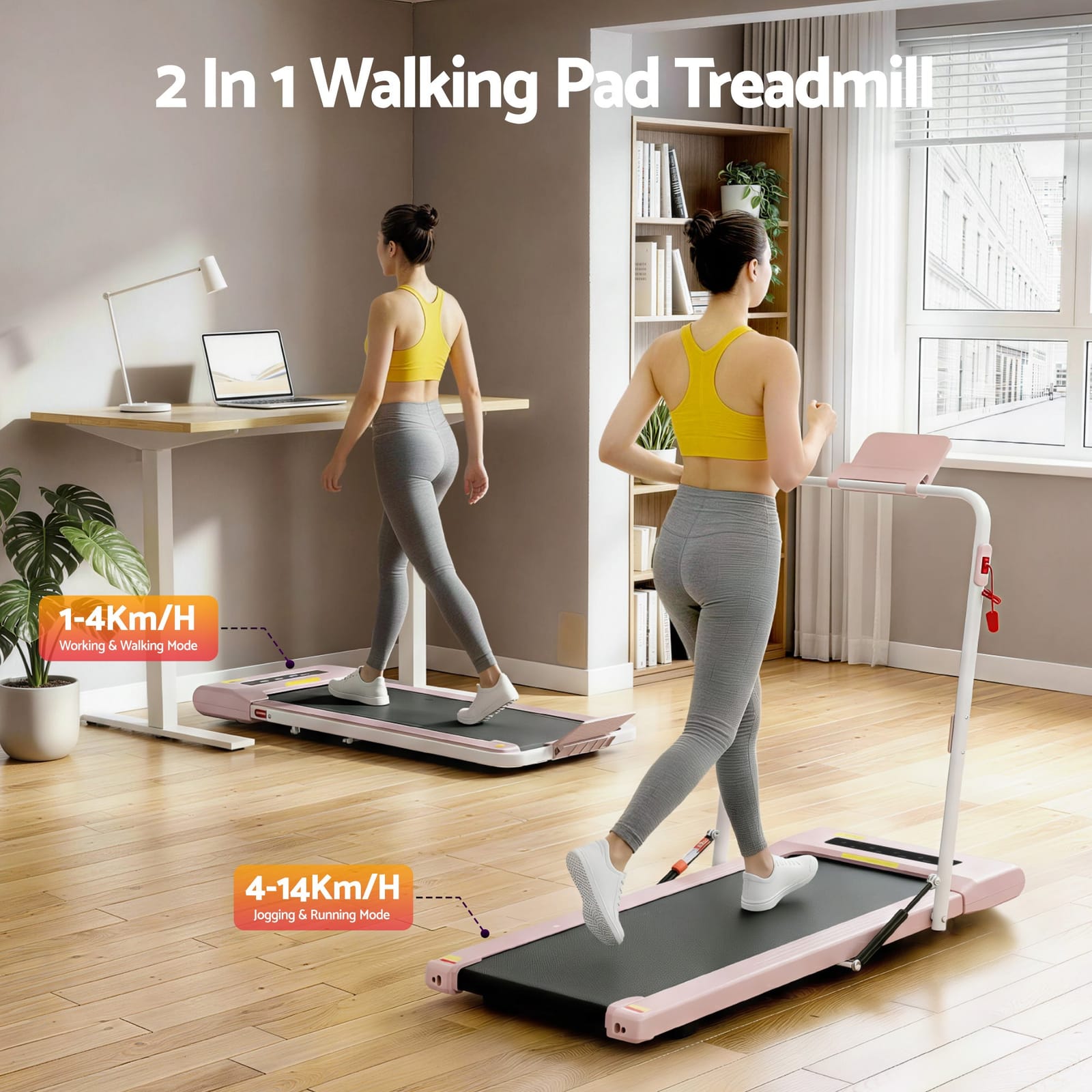 Electric Walking Pad Treadmill Under Desk 400mm