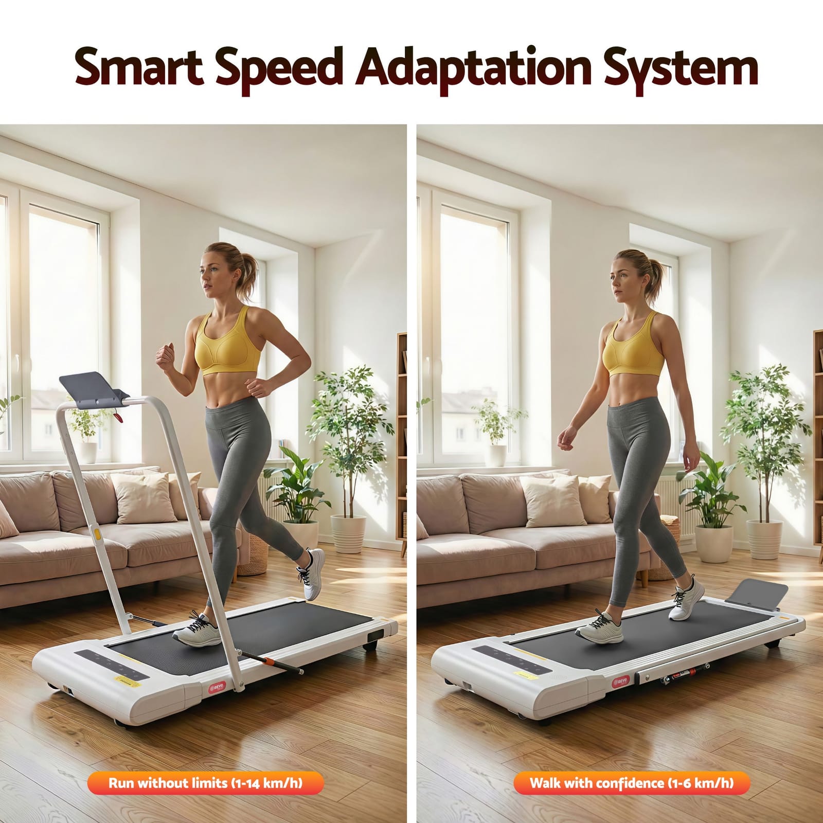 Electric Walking Pad Treadmill Under Desk 400mm