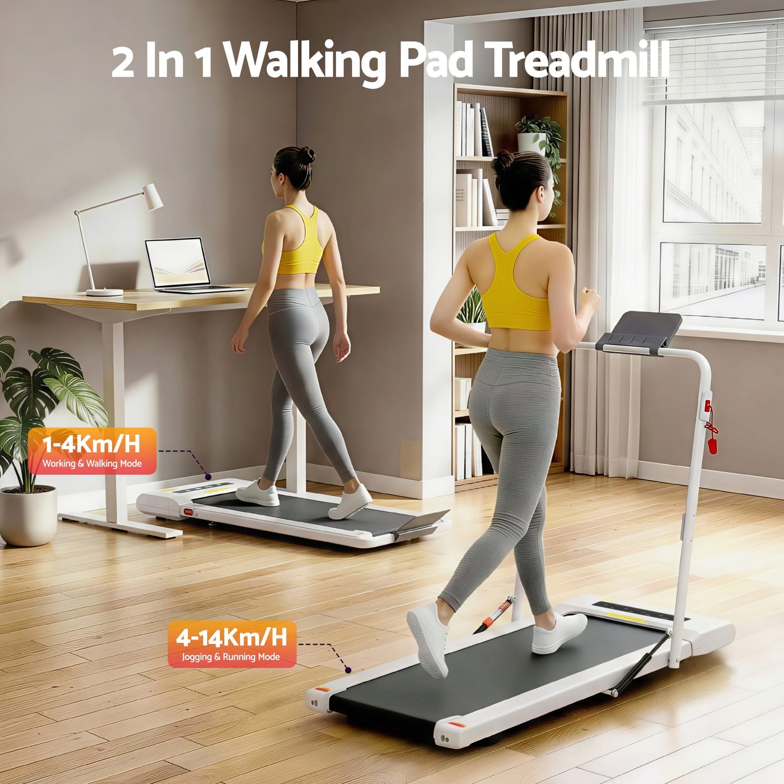 Electric Walking Pad Treadmill Under Desk 400mm