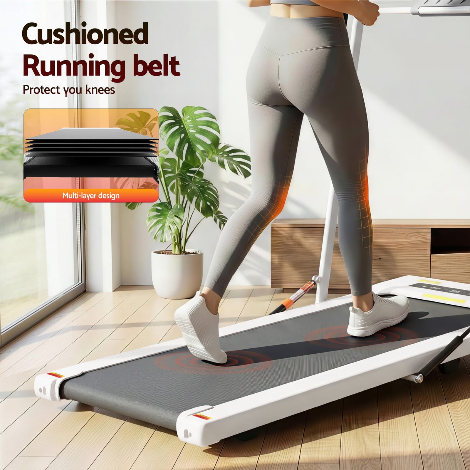 Electric Walking Pad Treadmill Under Desk 400mm