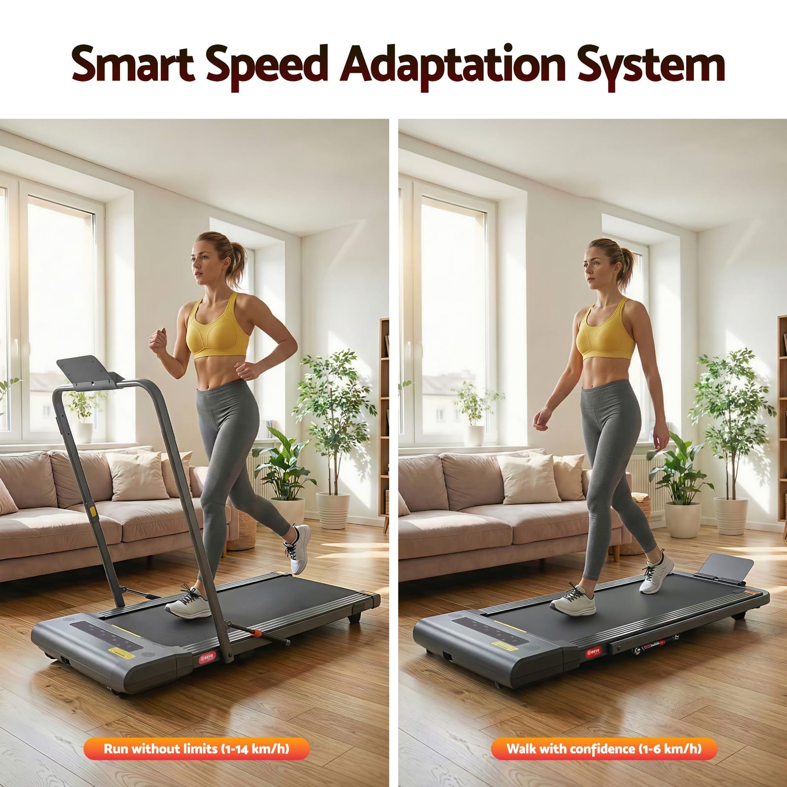 Electric Walking Pad Treadmill Under Desk 400mm