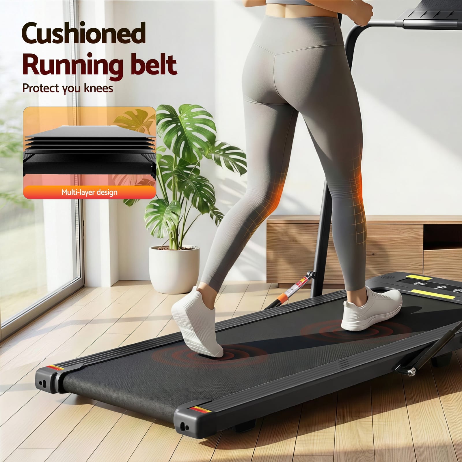 Electric Walking Pad Treadmill Under Desk 400mm