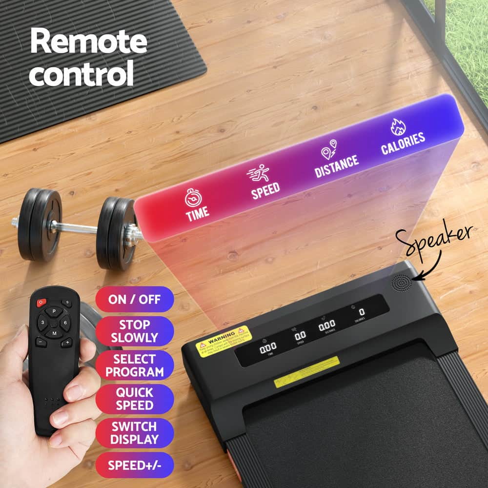 Treadmill Electric Walking Pad Under Desk Home Gym Fitness 400Mm Grey