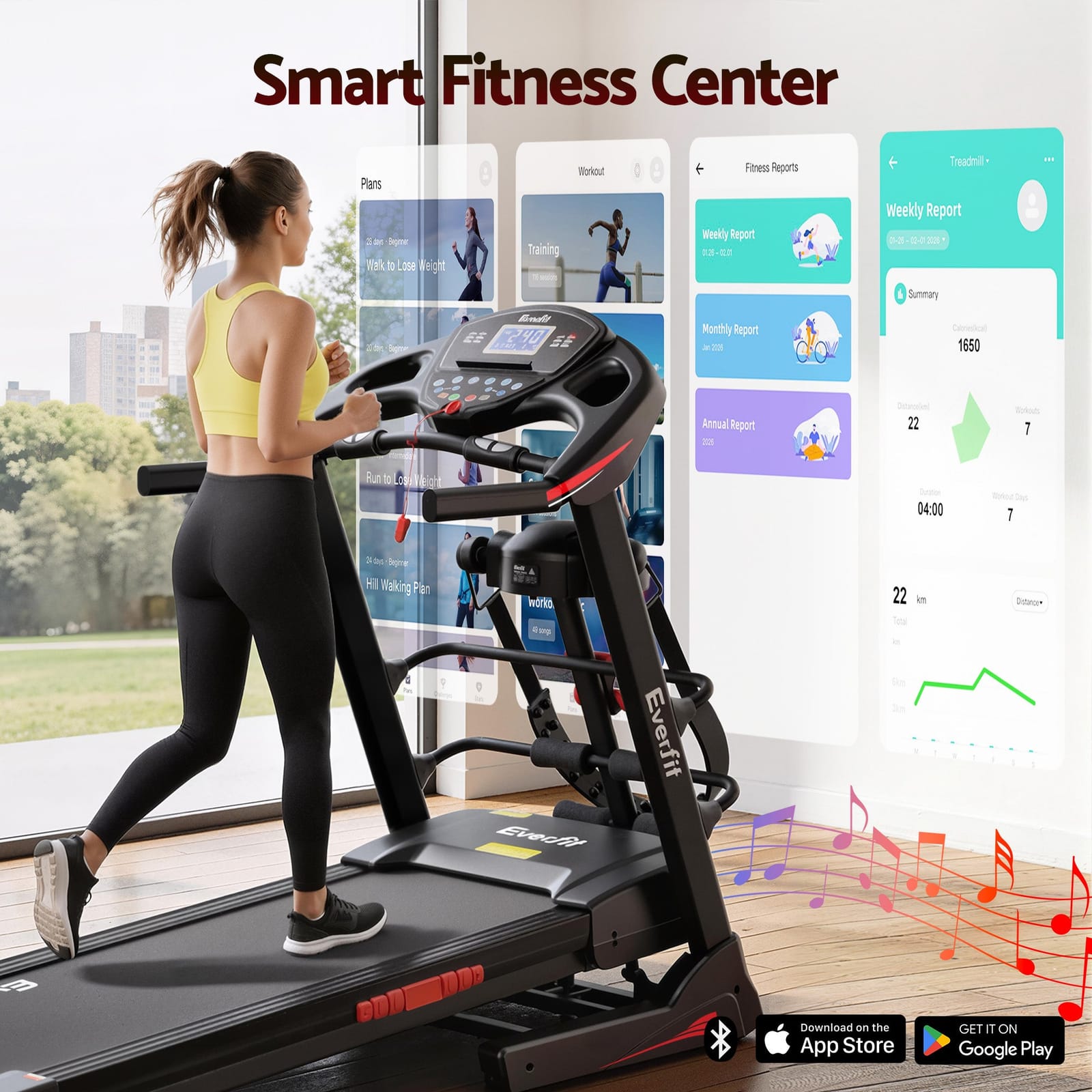 Electric Treadmill w/ Massager 480mm Home Gym | 480Mm - photo 14
