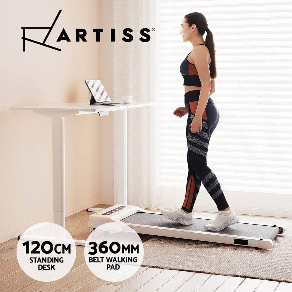 Treadmill with 120cm Automatic Standing Desk Electric Walking Pad