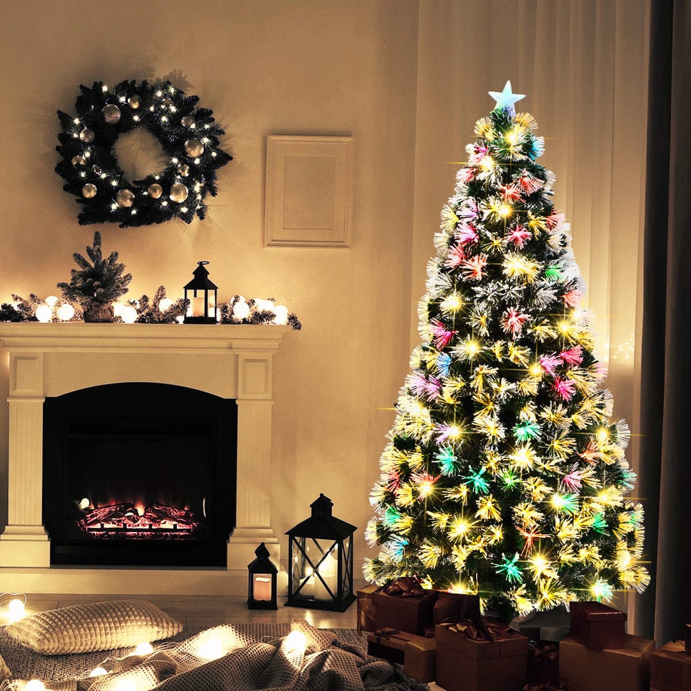 Christmas Tree - Christmas Tree 1.8M 6FT Fibre Optic Multi Colour LED Light - photo 10