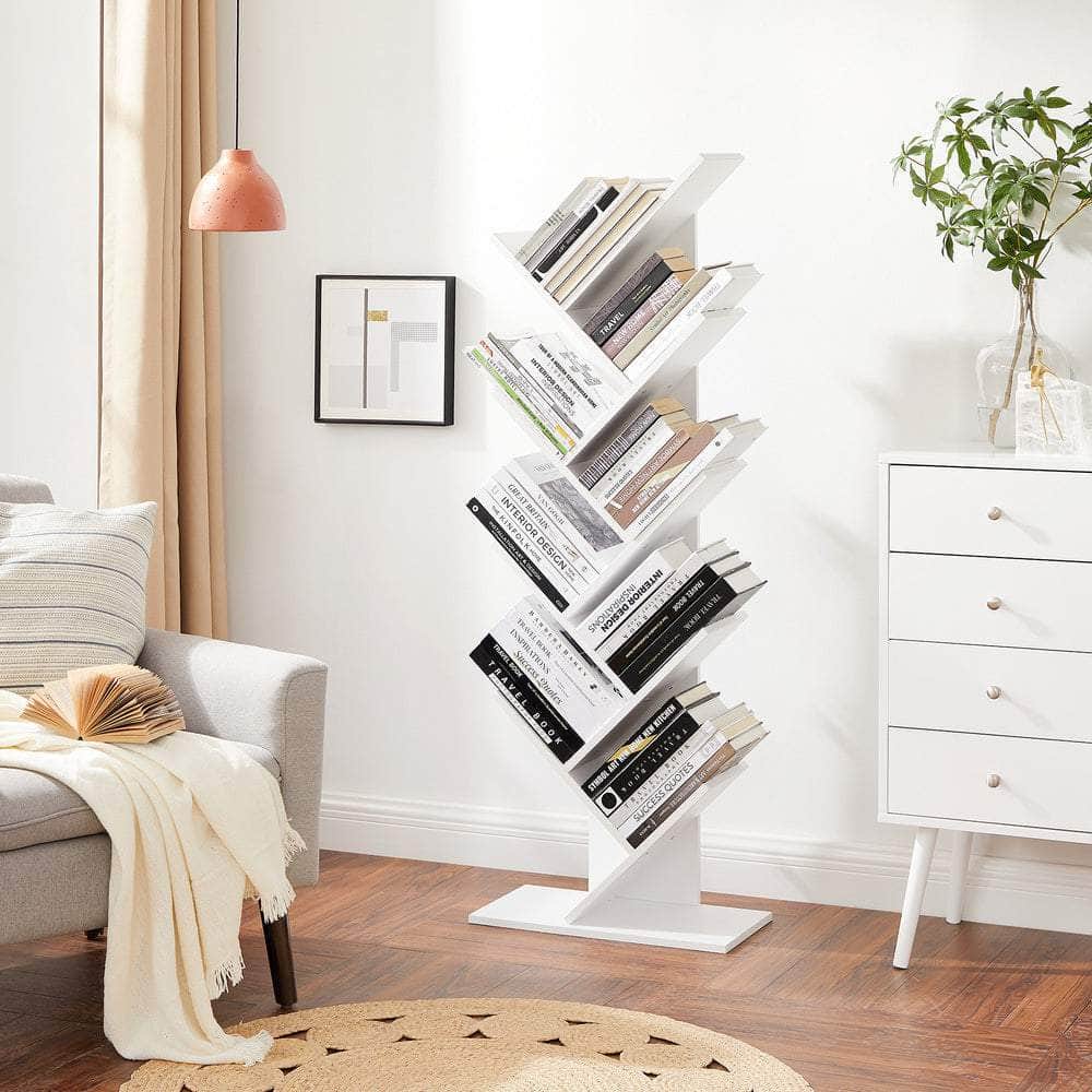 Tree Bookshelf 8 Tier White LBC11WTV1