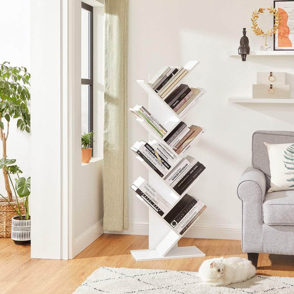 Tree Bookshelf 8 Tier White LBC11WTV1