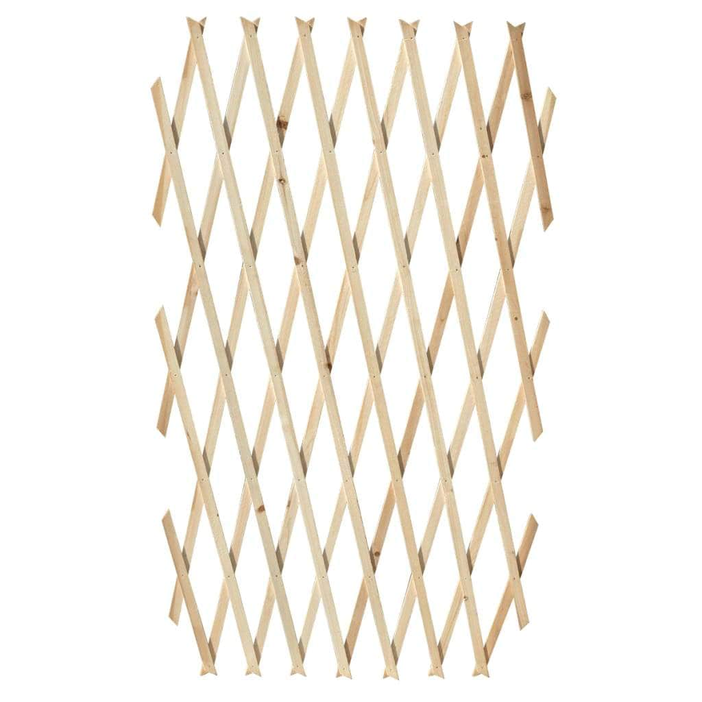 Trellis Fence 5 pcs Solid Wood