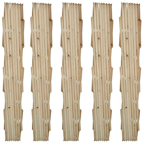Trellis Fence 5 pcs Solid Wood