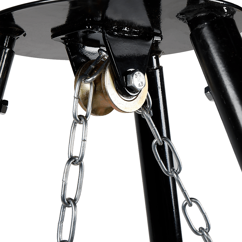 Tripod Garden Fire Pit Bbq Cast Iron & Steel Bowl