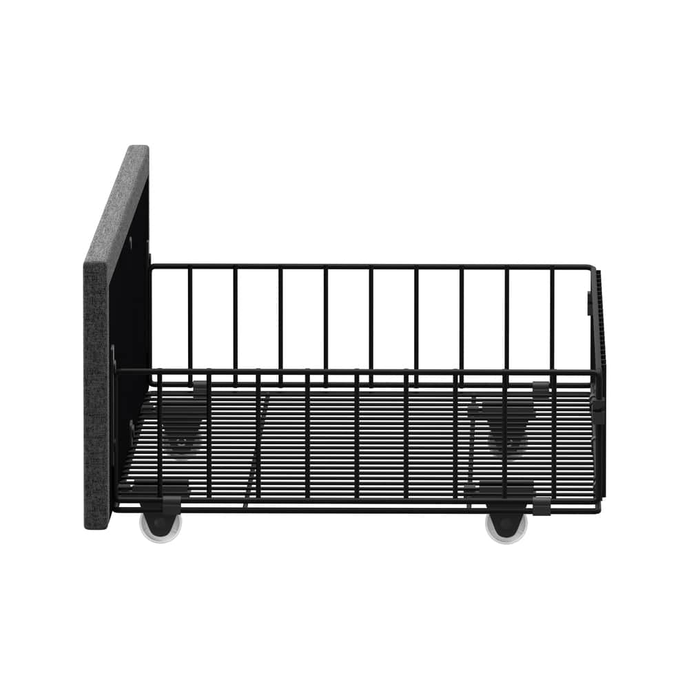 Trundle Drawers With Wheels For Bed Frame Metal Storage Grey With 2&4 Drawrs