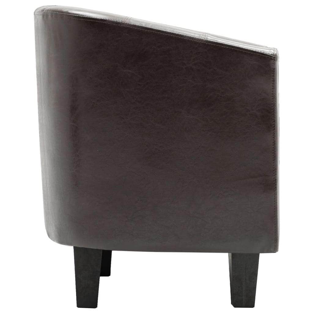 Tub Chair Dark Brown