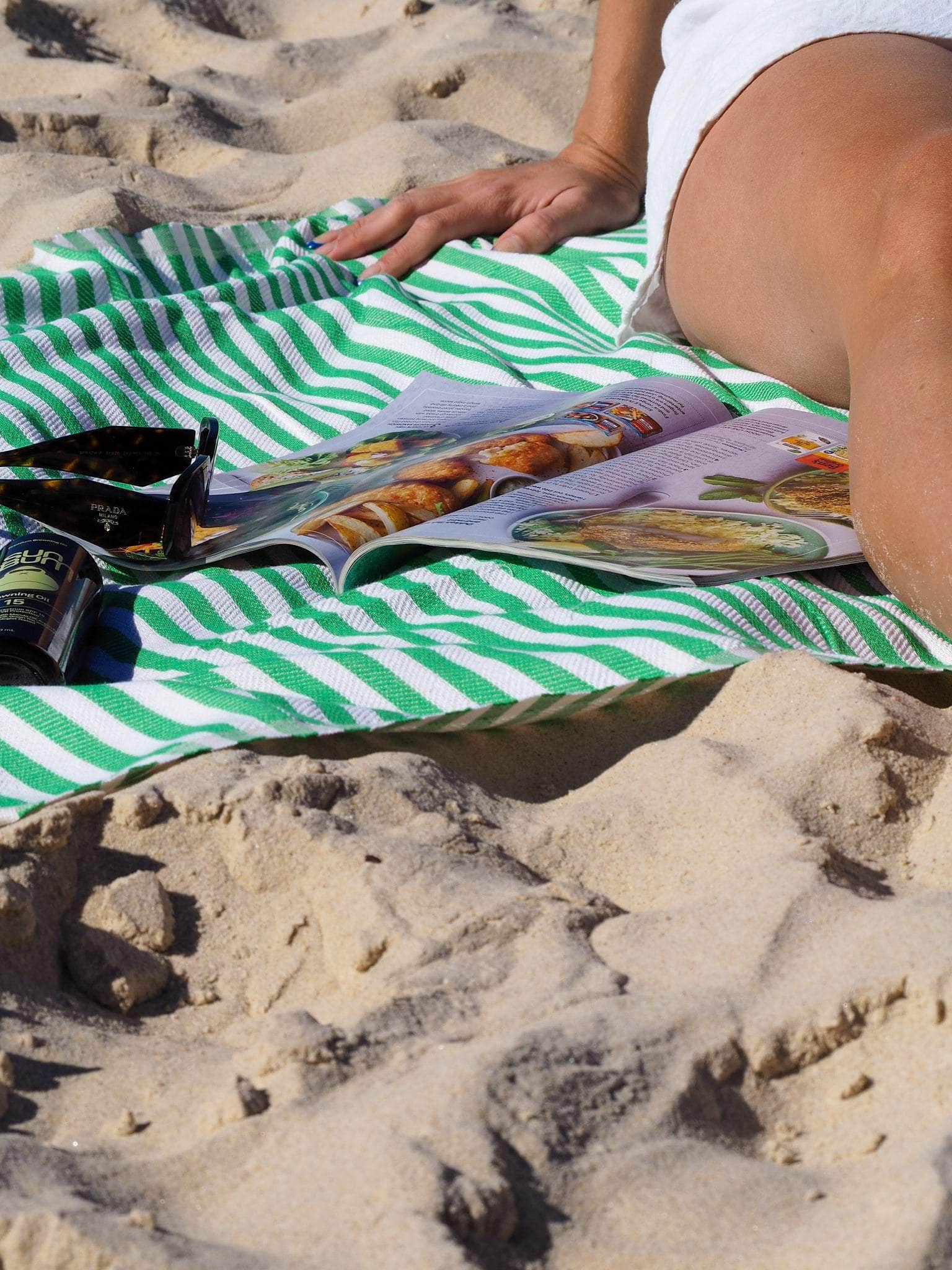 Turkish Cotton Towel - Sky Blue/Coral/Rose/Blush/Cherry/Seafoam/Mint/Black/Purple/Blue
