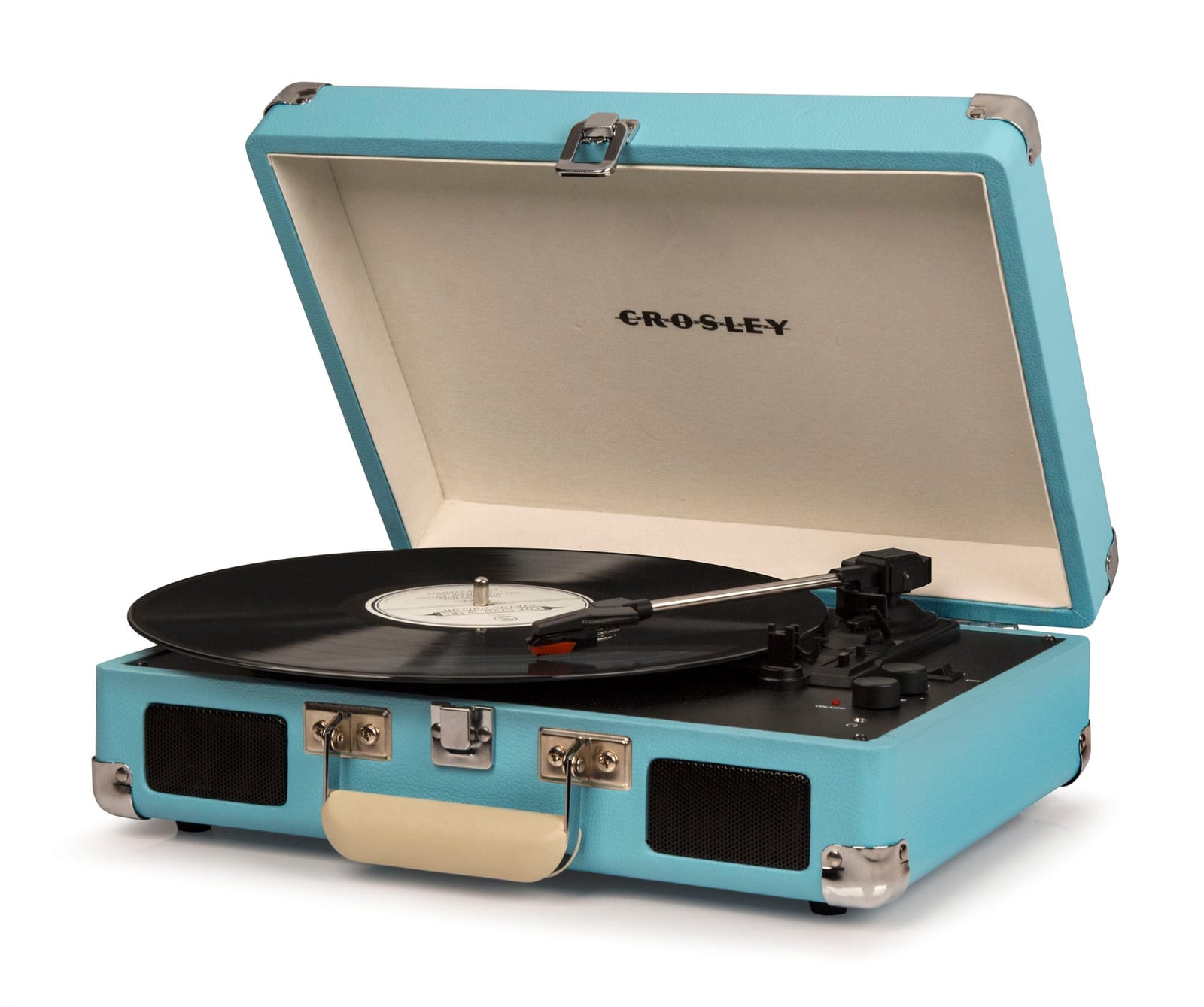 Turquoise - Bluetooth Portable Turntable with FREE_DROPSITE